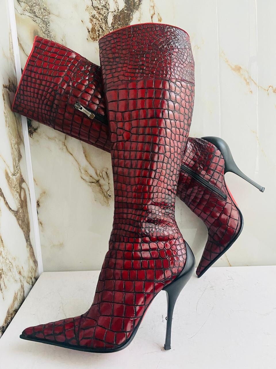 Gianmarco Lorenzi Snakeskin Boots